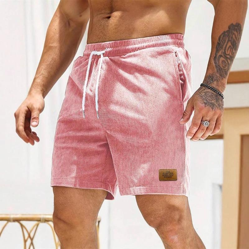 Five-point Shorts Men's Summer New Sweatpants Corduroy Simple Casual Pants 8