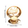 1PC Neue Weihnachten Skandinavischen Tabletop Gold Eisen Kerzenhalter Projektor Wind Lampe Ornamente