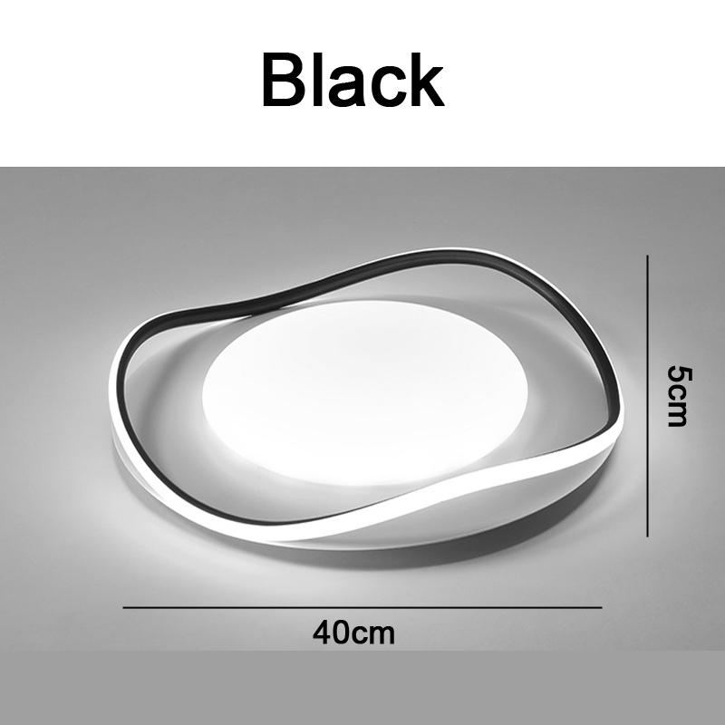 

Теплый светильник для спальни, простой, современный, модный, круглый, потолочный светильник, кремовый, ветреный, украшение для комнаты 43W&White light чёрный