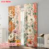 2pcs   plane printing Creative Curtains Bohemian Flowers Colorful Durable Polyester (without rod) Gifts Perfect for Living Room