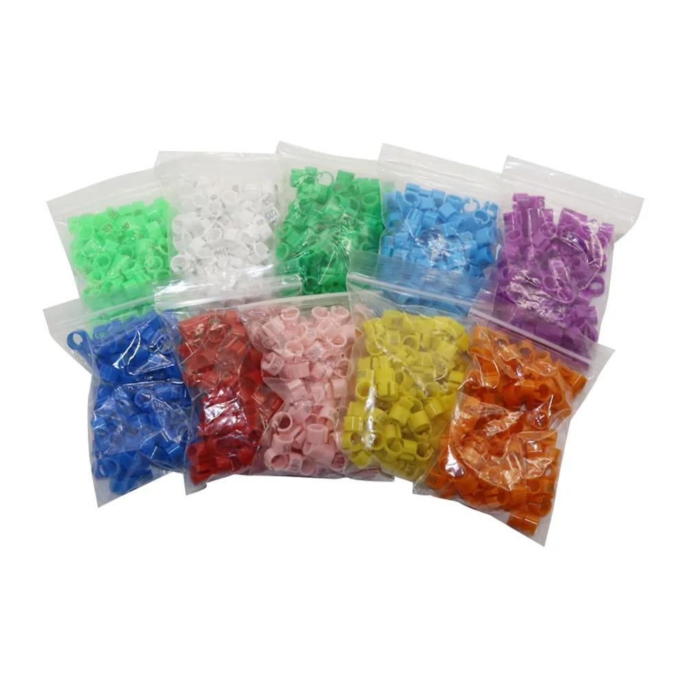 100 Bucăți Inel pentru Picior Porumbel Diametru Interior 6mm Inel Marcă Porumbel de Curse Inel cu Clești pentru Papagal Accesorii Antrenament Păsări Nr.001~100