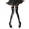 Black Gothic Punk Skeleton Socks Vintage Thin Knee High Non-Slip Over Knee Girls Punk Printing Long Tube Socks Cosplay Halloween