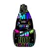 Gamepad Cyberpunk Print Brusttasche Junge/Mädchen Bestes Geschenk 2D Cartoon Große Kapazität Outdoor Sport Freizeit Mode Umhängetasche