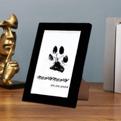 Kit Imprimare Lăbuță Fără Cerneală Tampoane Curate și Carduri de Imprimare Set Imprimare Lăbuță Fără Murdărie pentru Câini Pisici Imprimare Nas Amprentă Labă Suvenir