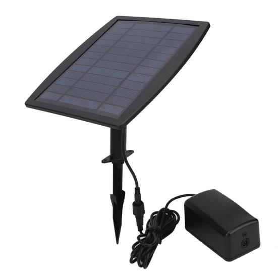 Yousheng 1 Set Fish Tank Oxygen Pump Large Air Volume Low Noise Compact Size High Power Simple Installation Increase Oxygen Plastic Solar Air Pump Kit