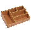 Makeup Storage Basket Bins with Dividers for Women Cosmetics Display Case Leather Skincare Multifunctional Desktop Organizers