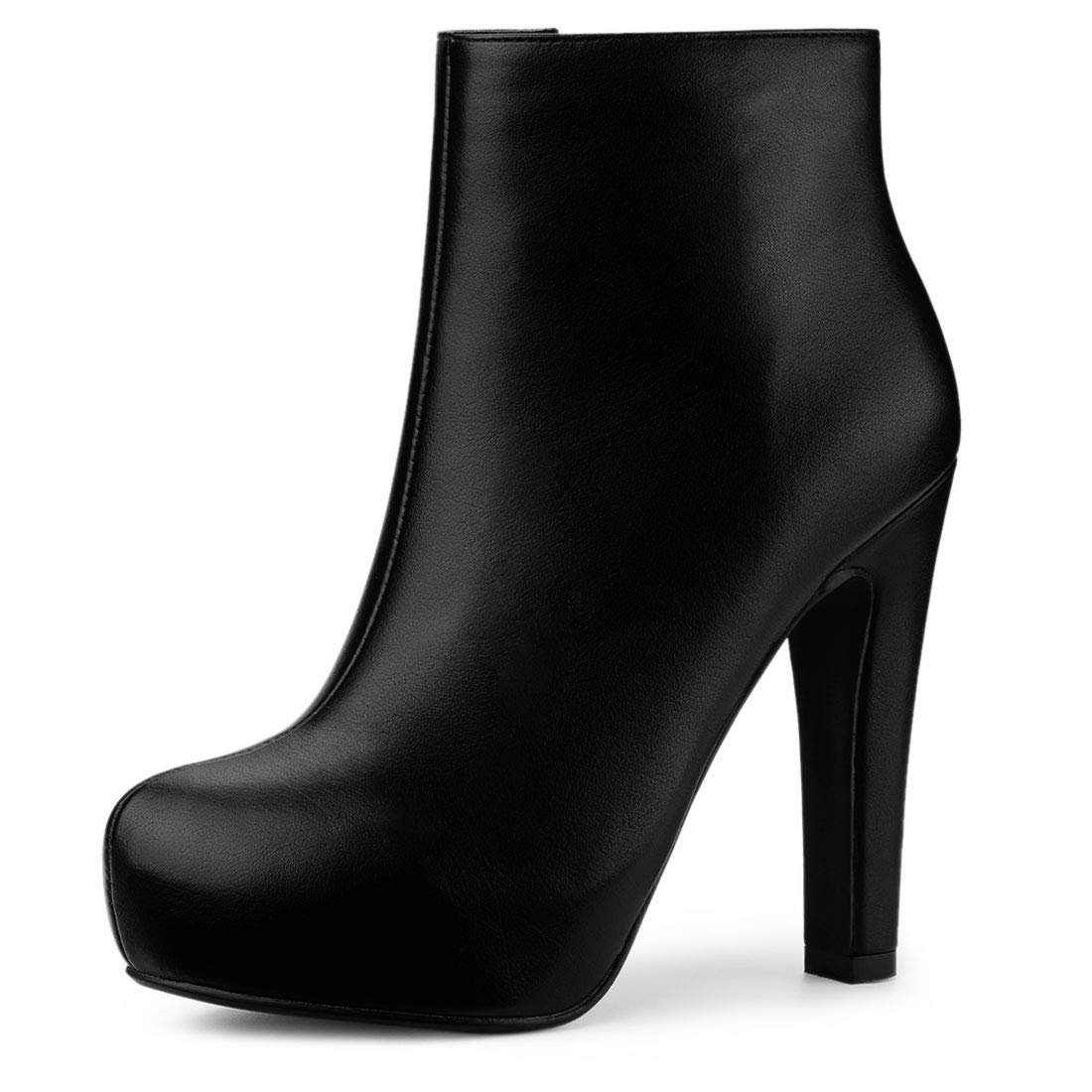 Allegra K Women s Platform Chunky Heel Ankle Boots Black Size 235cm 11000₽