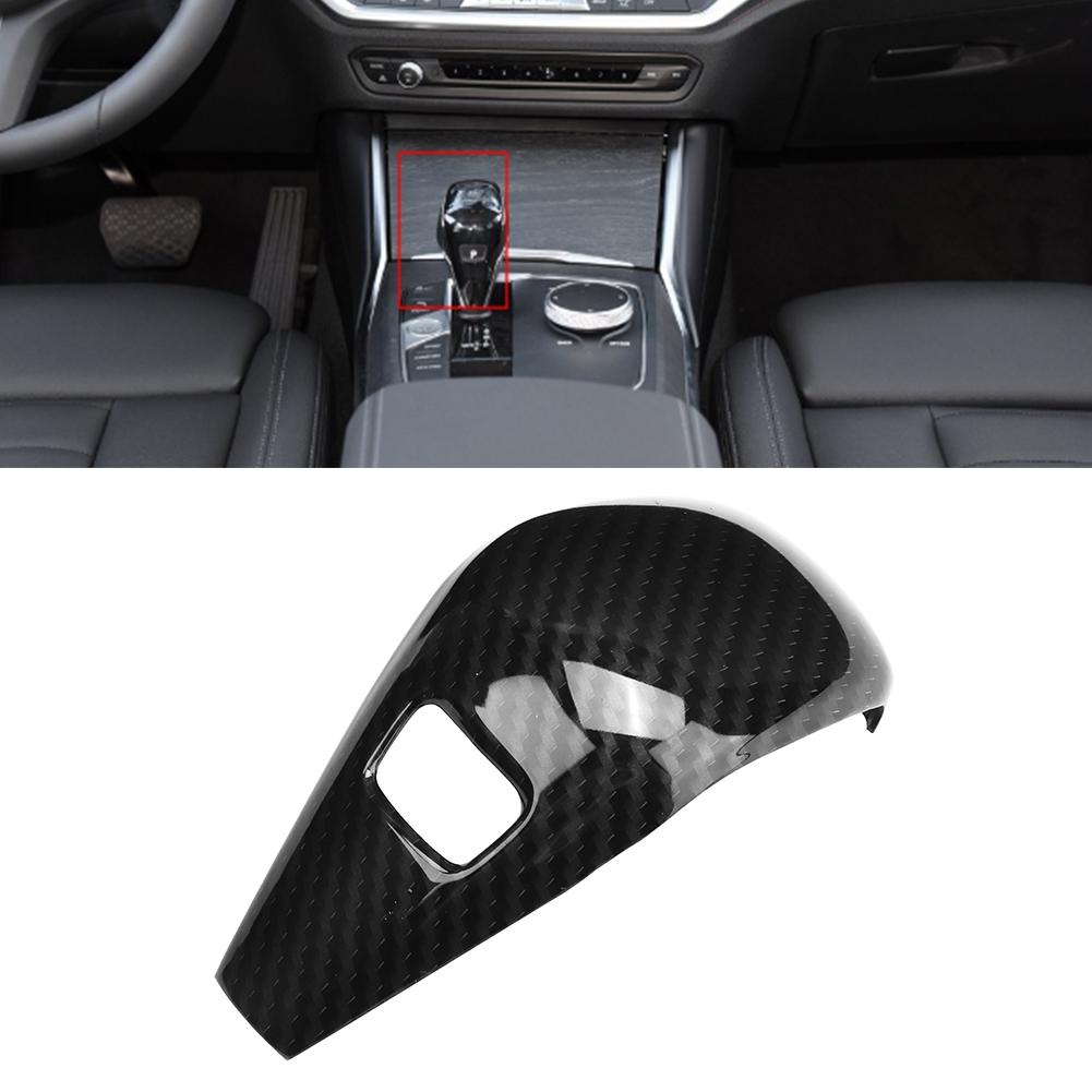 Carbon Fiber Style Shift Knob Cover Trim Fits for 3 Series G20 2020