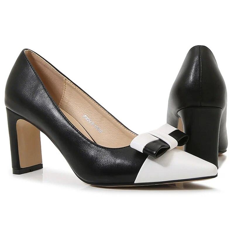 Dámská pracovní obuv velkých velikostí Vysoký podpatek Kancelářský Temperament Nový 7,5 cm podpatek WZ