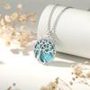 FANCIME Turquoise Tree of Life Hawaiian S925 Perfect for and Gift Wrapping Included Women's Necklace, Jewelry, Silver, Mother's Day, Christmas,