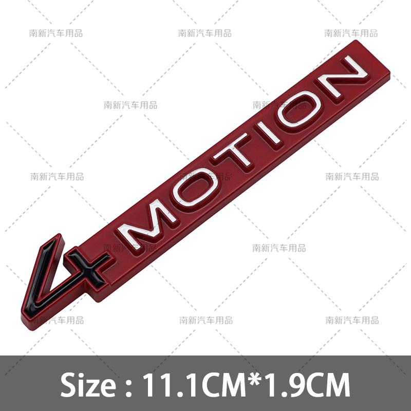 3D Metal 4 Motion Badge Rear Trunk 4Motion Emblem Car Body Stickers For GOLF R GTI 6 7 8 MK5 MK6 MK7 MK8 Car Styling Accessories