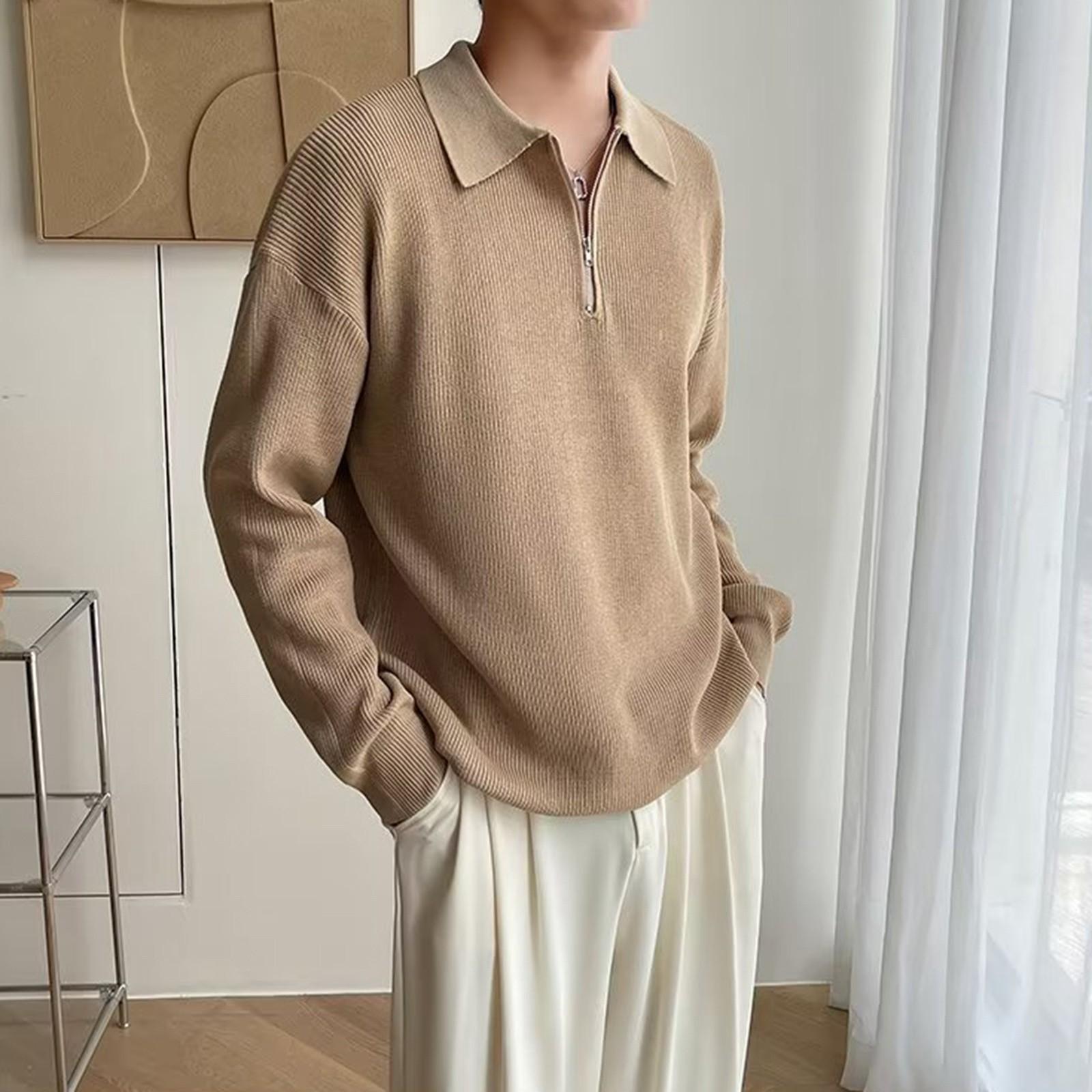 

Мужская рубашка с длинными рукавами, повседневная свободная однотонная рубашка XL хаки