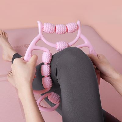 Leg Massager Roller Leg Clamp Leg Roller Roller Calf Muscle Relaxation Massage Roller 12-wheel Ring Leg Clamp