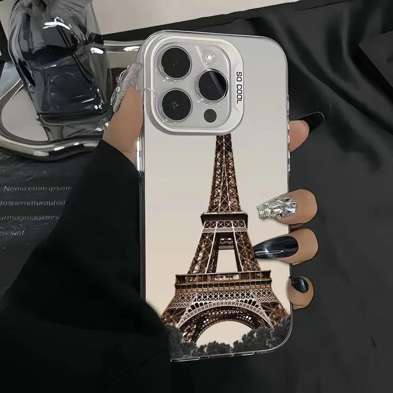 Paris Tower mobile phone case is suitable for iPhone 17 Air 16 15 14 13 12 11 Pro MaxPlus XR 8 shock-proof rear cover anti-fall