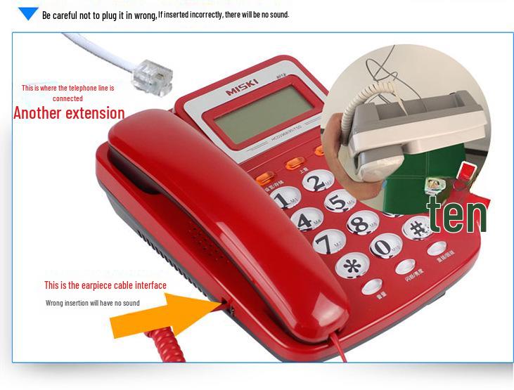 MSQ/Mesiqi 8018 Hotel Telephone with Caller ID & One-Touch Dialing