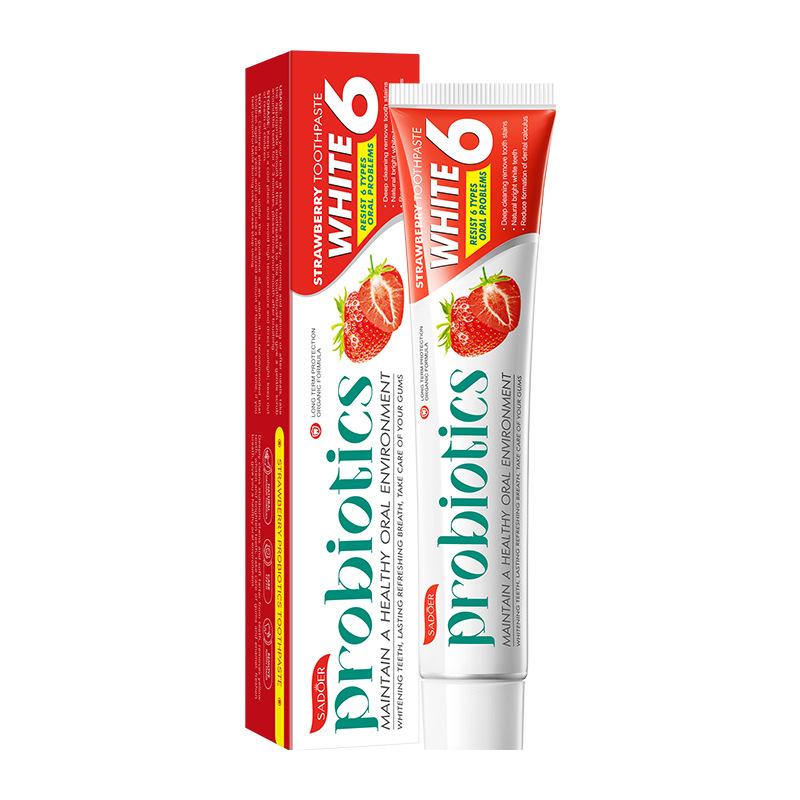 Plant Fruit Probiotic Toothpaste SADOER Oral Whitening Teeth Gum Protection Toothpaste