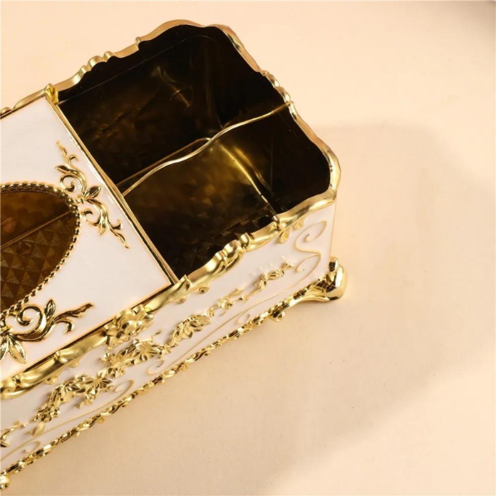 Multifunctional Kitchen Storage Tissue Box European Creative Living Room Drawer Box Desktop Remote Control Napkin Storage Box