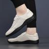 Simple Comfort Men's Outdoor Ventilation Non-slip Genuine Leather Sports Shoes Men Soft Flat Bottomed Little White Shoes
