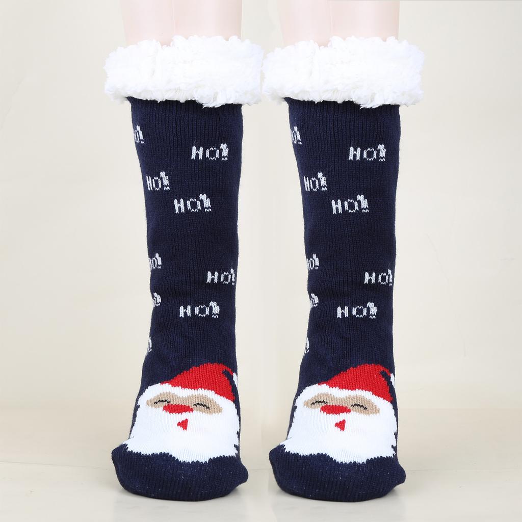 Women's Christmas Socks Floor Socks Snow Boots Thickened Fleece Home Sleep Socks Carpet Sock Covers