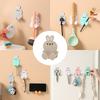 Cartoon-Style No-Drill Socket Storage Rack, Socket Hooks, Seamless Adhesive Hooks, Modern Minimalist Design.