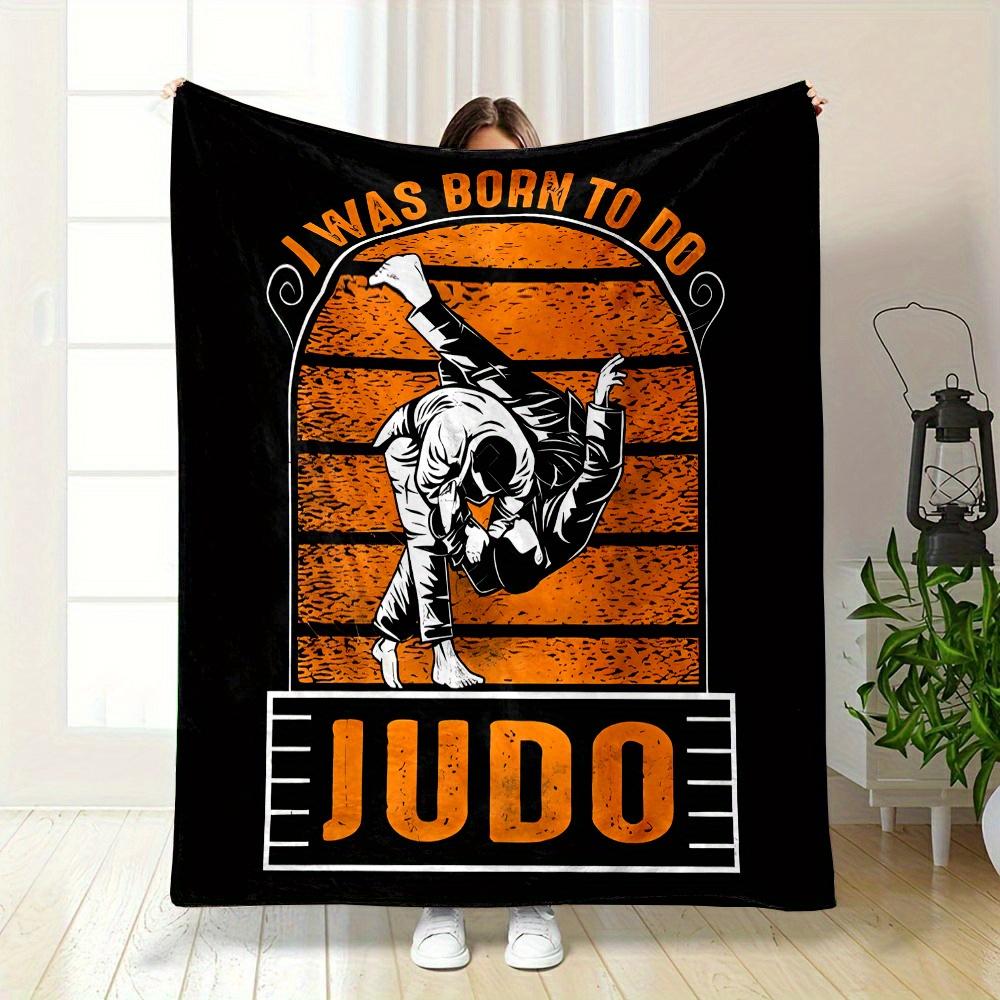 Judo Sport Athlete Bowing Print Four Seasons Universal Small Cover Blanket