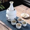 Ceramic Warm Wine Set with Candlestick and Heating Stove
