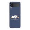 Transparent Phone Case For Samsung Galaxy Z Flip 3 4 5 6 7 Hard Folding PC Z Flip3 Flip4 Cover Funny Duck