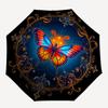 1pc Enchanted Butterfly Mandala Umbrella with Plastic Handle,Suitable for All Seasons UmbrellaPT548