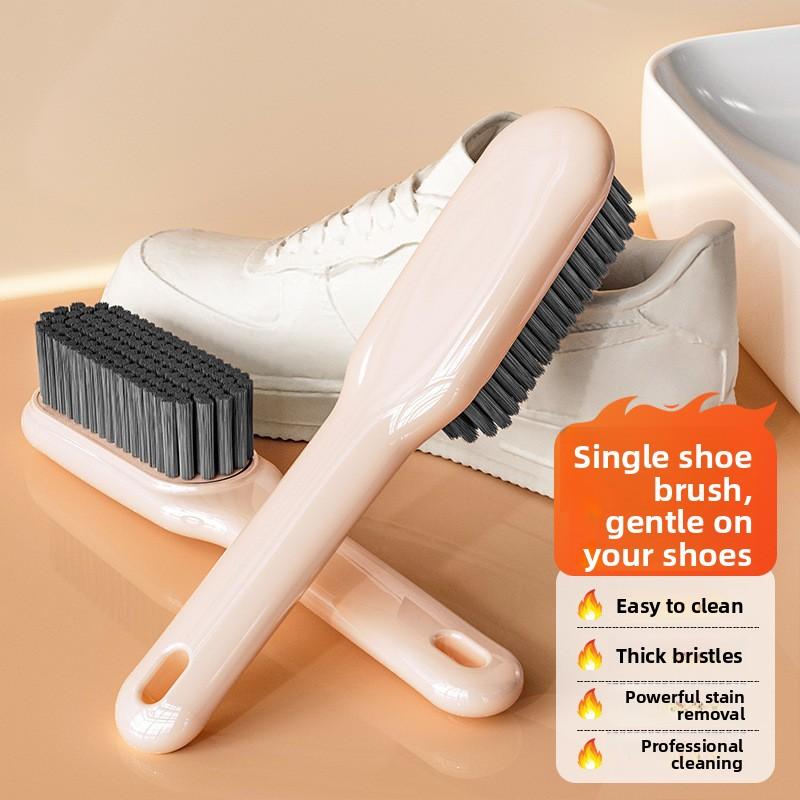 Мягкая многофункциональная бытовая чистящая щетка shoe brush телесный
