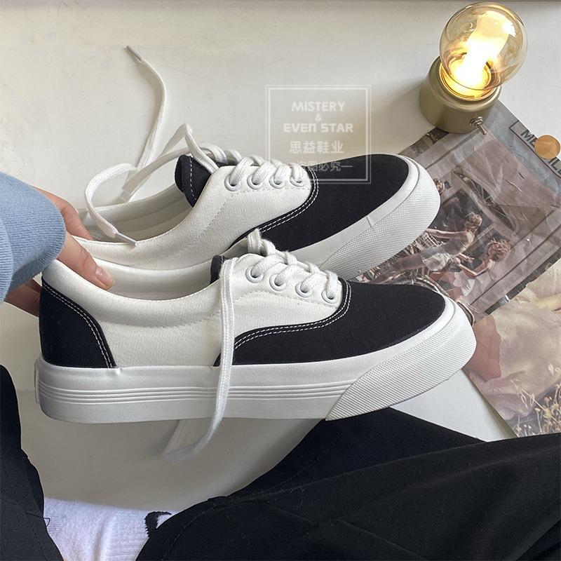 Platform canvas shoes female height-increasing student casual shoes Hanhan big head shoes 503