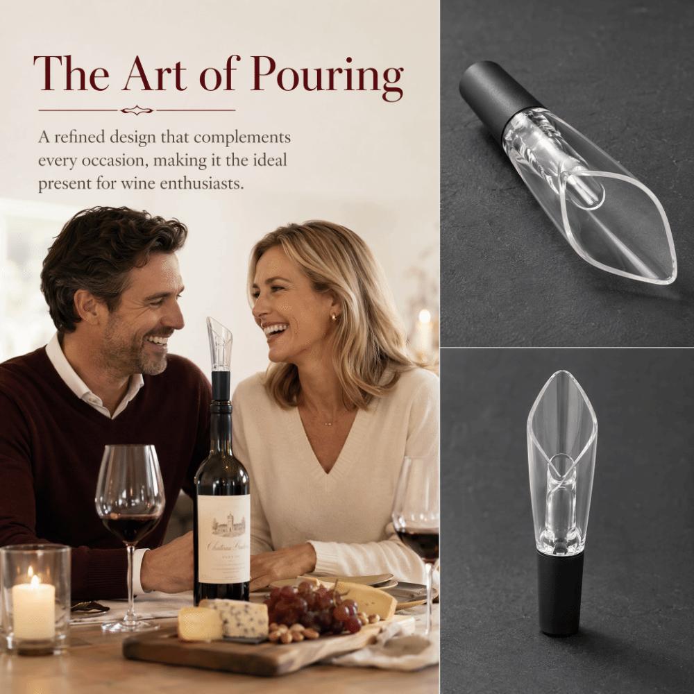 No Drip Red Wine Aerating Pourer 2-in-1 Wine Aerator Dispenser Wine Decanter Spout Restaurant