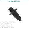 ACROPIX Plastic Push Rivet Fasteners Door Trim Fender Universal 6mm Black 30pcs