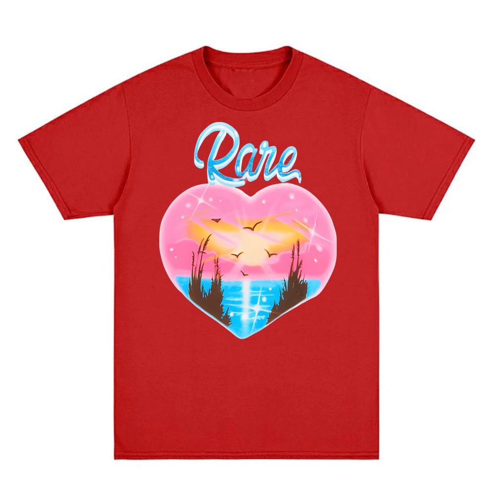 

RARE ALBUM COVER TEE Selena Gomez Fashion Vintage New 100%cotton T-shirts Top Goth Grunge O-neck High Quality Female/Male Tshirt XXL красный