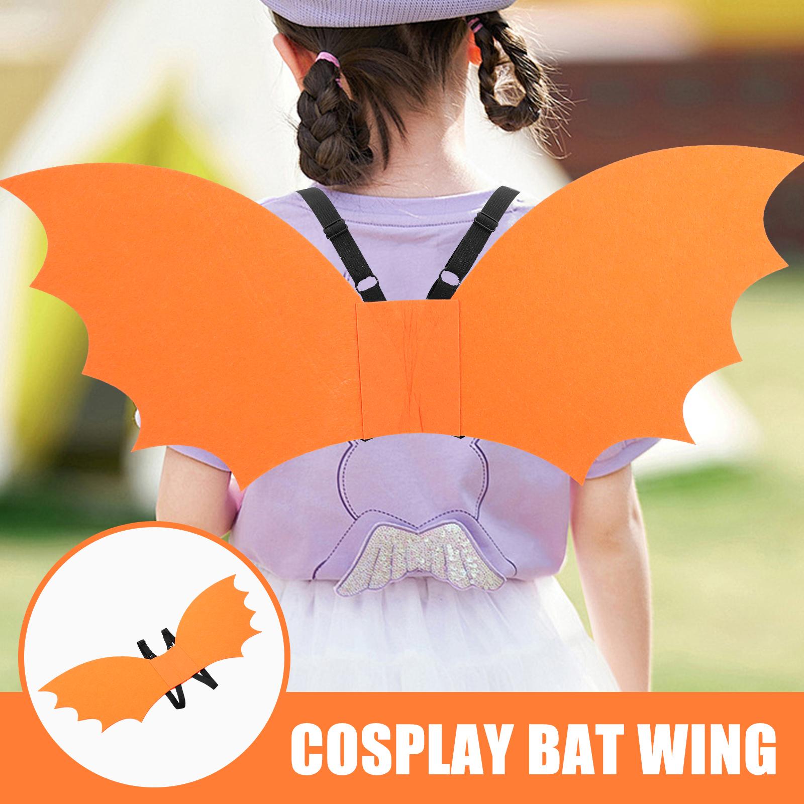 

Party Bat Wings Halloween Cosplay Supply Costume Accessory Prop Props for Kids Clothes помаранчевий