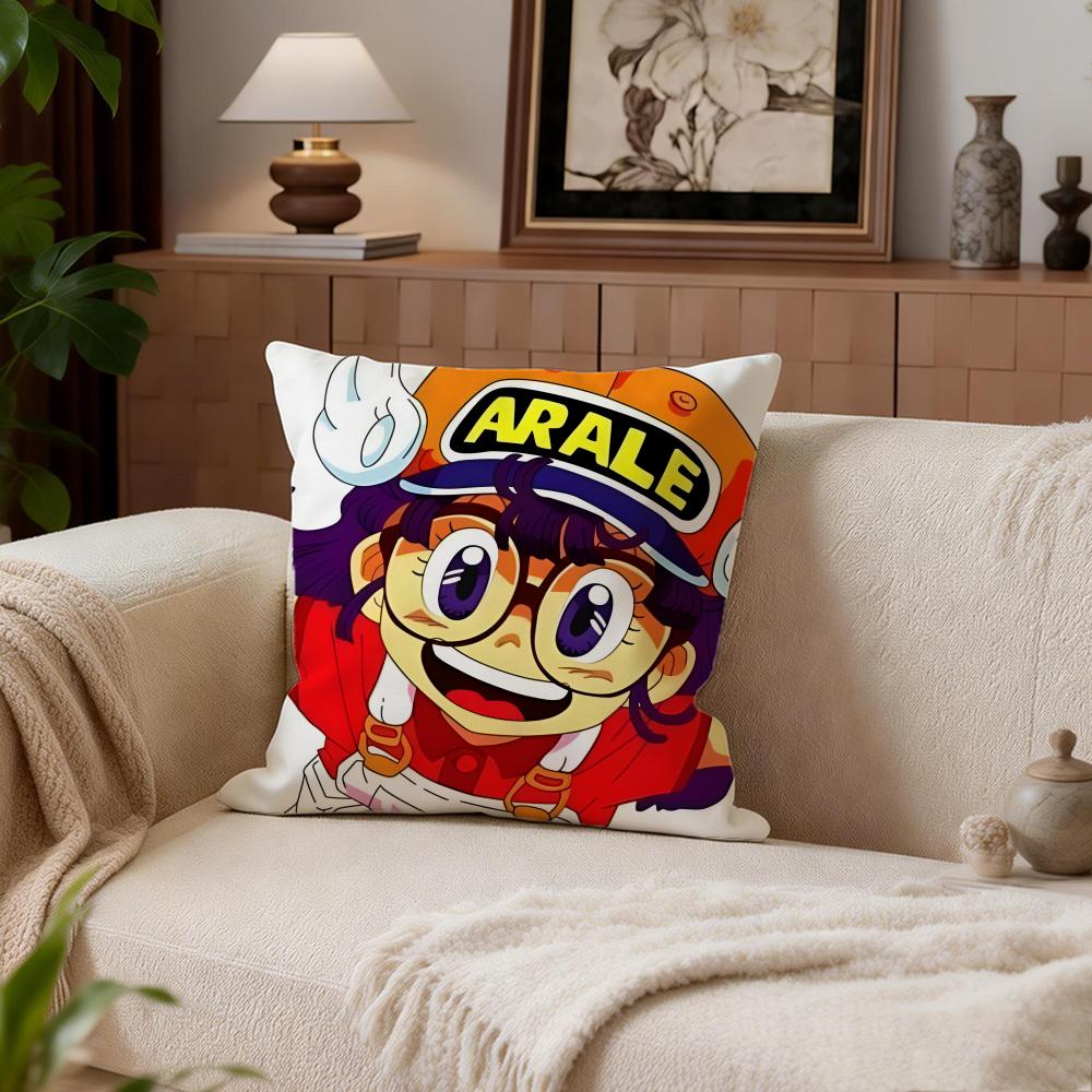 Kawaii Dr. Slump Cushion Cover Cushion Cover Set 4Pcs 50X50 45X45 40X40 Pillowcase Decorative Sofa Home Decor