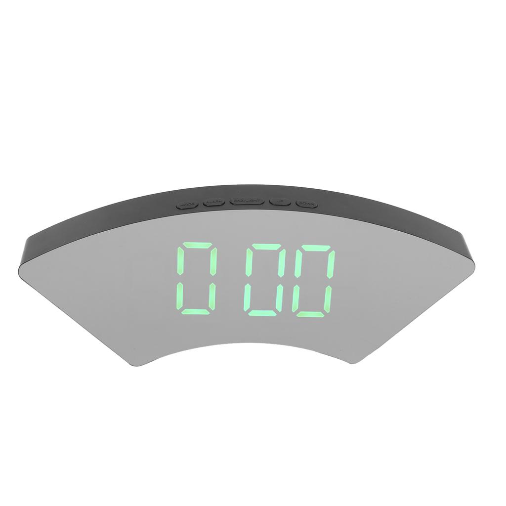 Clock Simple Electronic LED USB Mute Digital Alarm Clock for Office Bedroom Living RoomGreen