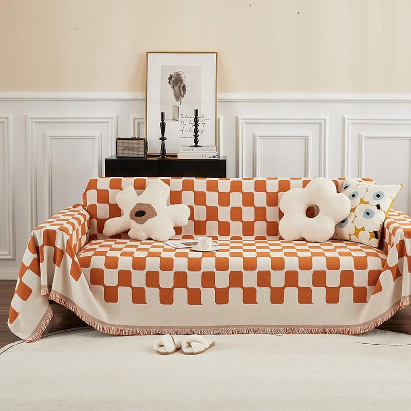 Modern Simple Chenille Sofa Cover Anti-cat Scratch Universal Four Seasons Sofa Towel Ins Style Blanket