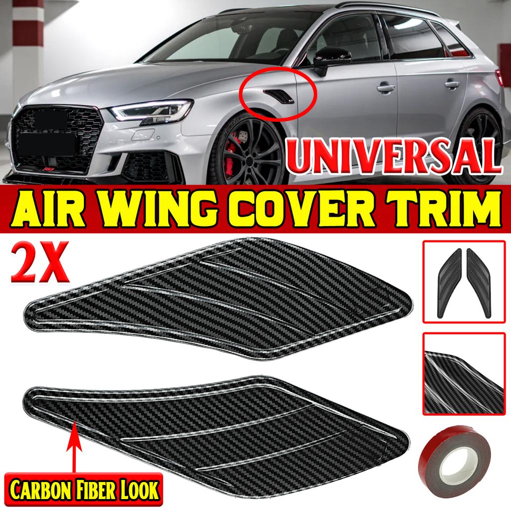 Glossy Black Side Fender Air Wing Vent Trim For Audi A3 A4 A5 A6 A7 TT RS3 RS5 – Front Door Edge Cover