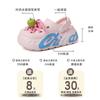 Summer fashion cartoon girl sandals, letter hole shoes, bag head slippers, wearing seaside thick-soled heightening cool slippers