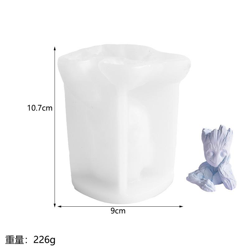 3D Big Tree Candle Silicone Mold DIY Handmade Groot Scented Candles Plaster Model Tool for Creative Home Crafting