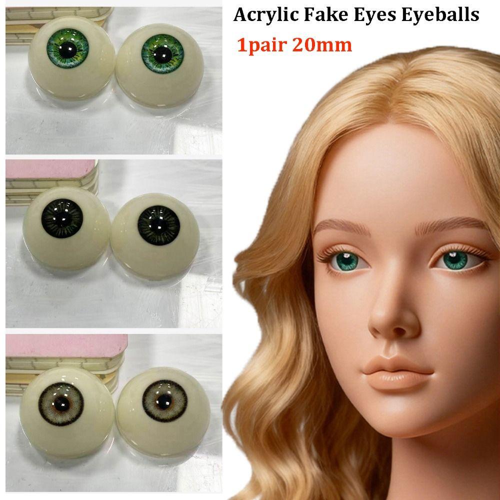 1pair 10 Styles Acrylic Fake Eyes Eyeballs DIY Doll Making Crafts For BJD Doll