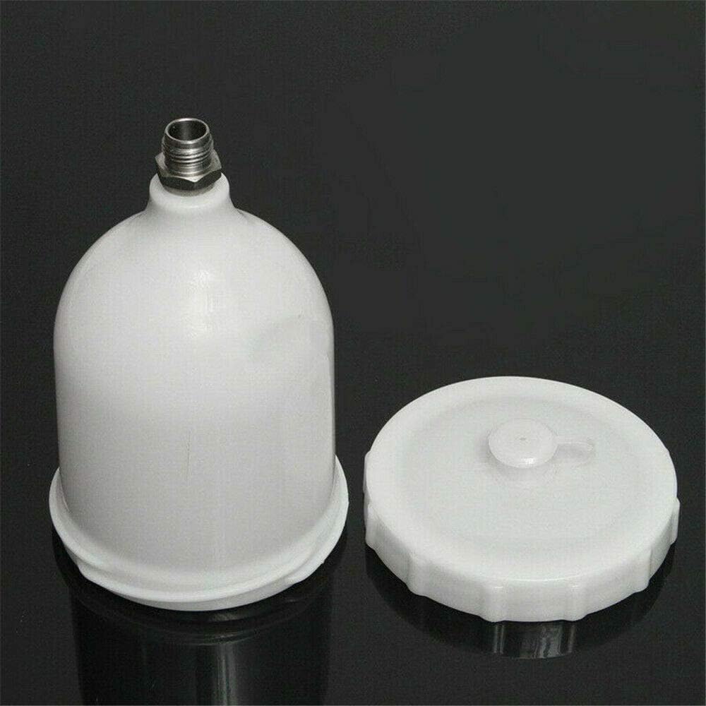 Riloer 20 oz/600 cc Spray Gun Cup ABS Plastic Gravity Feed Paint Cup Replacement Pot with M16X1.5mm Thread Connector for Most Automotive Series Spray