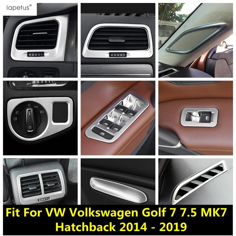 Bandă de Reglare Scaun Panou de Bord AC Aer Cutie de Mănuși Capac Ornament Pentru VW Volkswagen Golf 7 7.5 MK7 Hatchback 2014 - Accesorii