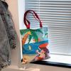 Cartoon Canvas Tote Bag For Women 2023 Summer New Street Fashion Shoulder Bag Large Size