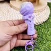 Kids Microphone Keychain Shape Recorder Pendant Reusable Recording Function Compactly Keyring Design Safe ABS Gift Item