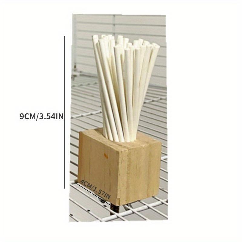 Papoušek dřevěná hračka Duhová papírová hůl Broušení zoubků, kousání a ventilace houpací tyč