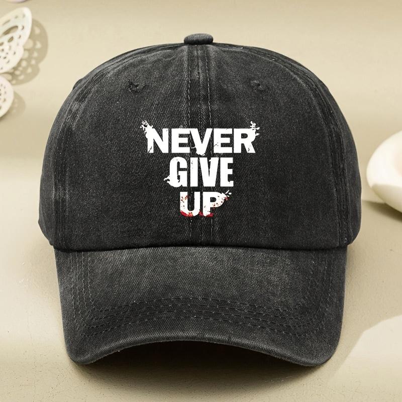 Letter Printed Washed Old Hat Dad Hat Men and Women Baseball Cap Outdoor Driver Hat чёрный