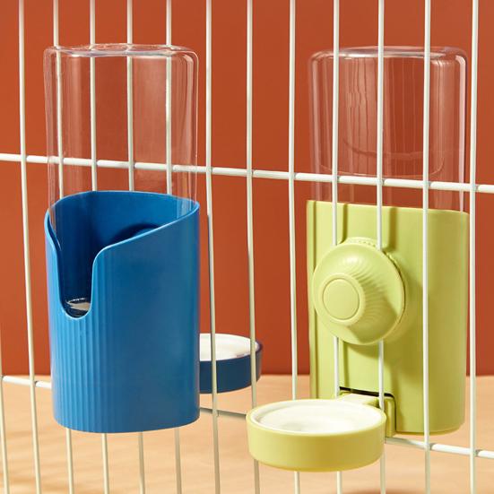 600ml Rabbit Water Feeder Large Capacity Hanging Automatic Water Fountain Small Pet Cage Water Dispenser for Hamster Guinea Pig