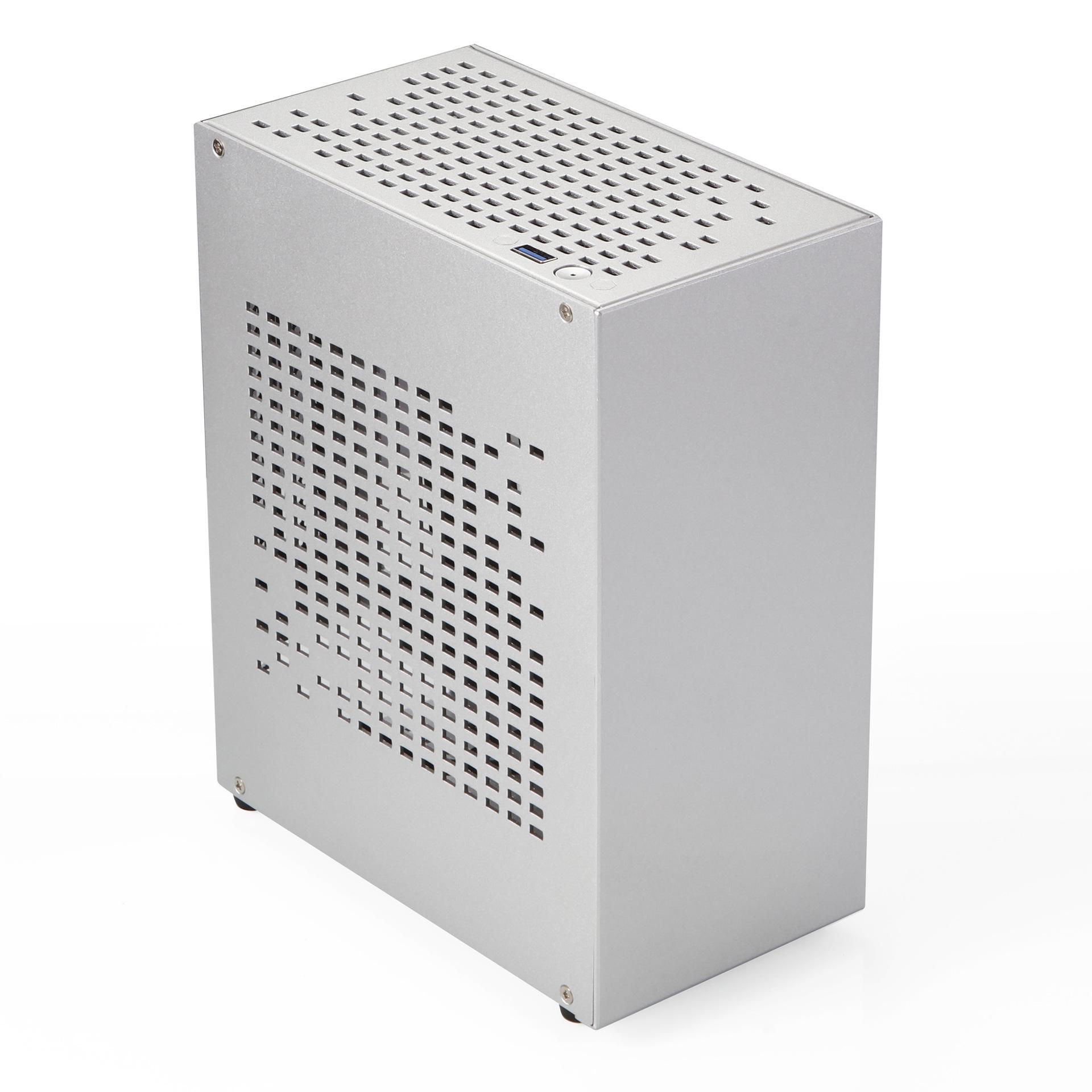 Игровой корпус Mini ITX SKTC A07 - Полностью алюминиевый, поддерживает независимую видеокарту и блок питания 1U