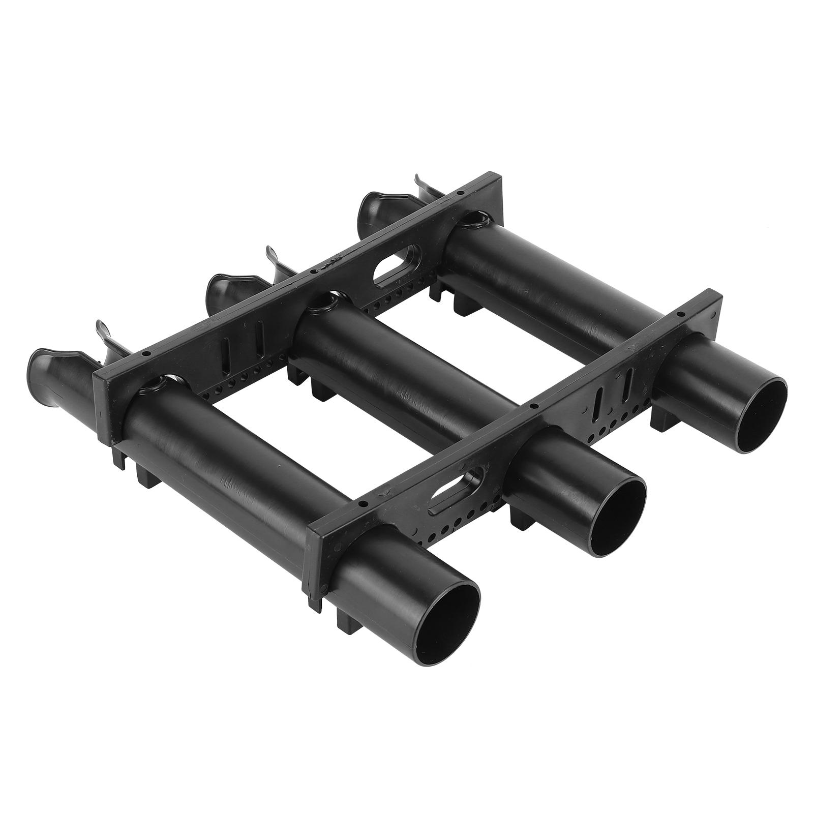 Outdoor Fishing Vertical 3?Link Fishing Rod Rack Storage Holder Pole Tube Mount Bracket